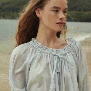 Doen Shore Top / Blouse in Seaglass